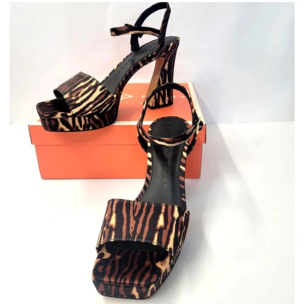 Katy‎ Perry Collections the square linger Animal Print Platform Heels size 6